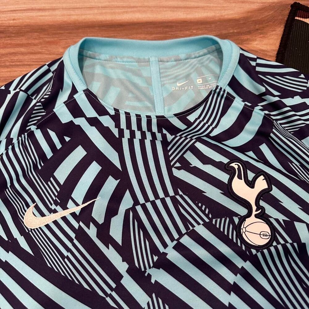 Blue Nike Dri Fit Tottenham Hotspur 18-19 Training Football Soccer Jersey - Picture 2 of 6